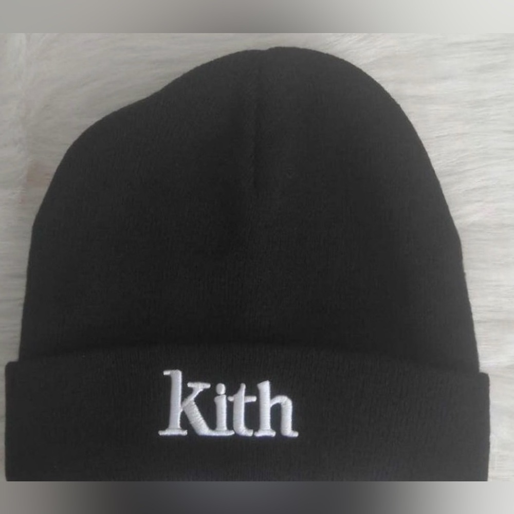 Kith Classic Black Knit Hat